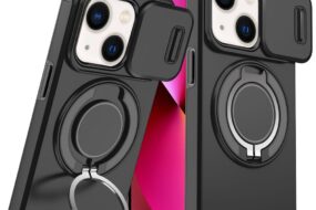 Torbica CamShield Ring stand za iPhone 13 6.1 crna
