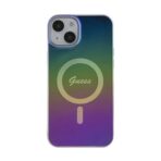 Torbica Guess Hc IML Magsafe Iridescent za iPhone 15 6.1 crna (GUHMP15SHITSK) - Slika 4