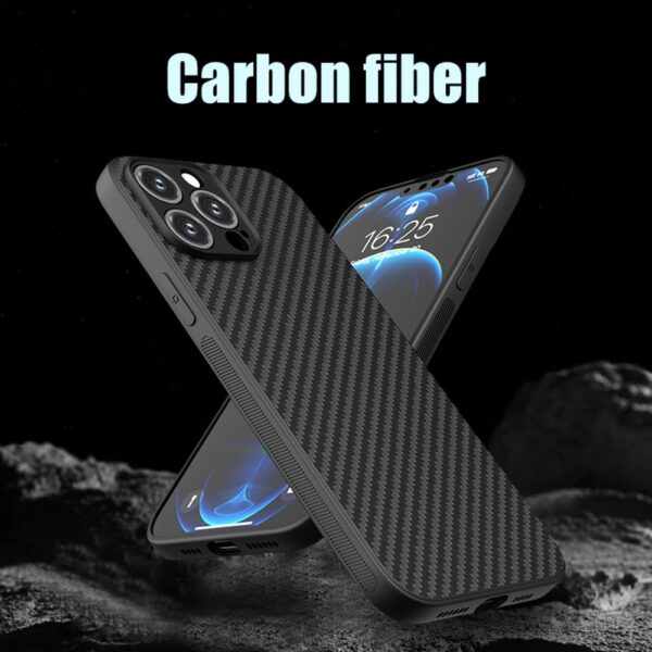 Torbica Carbon fiber za iPhone 16 Pro 6.3 crna
