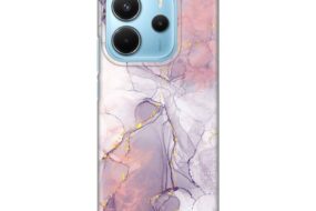 Torbica Silikonska Print za Xiaomi Redmi Note 14 4G (SRB) Pink Marble