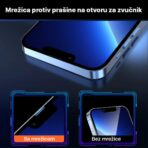 Zastitno Staklo Tempered glass 2.5D dust free Box za iPhone 12 Pro Max 6.7 crni - Slika 3