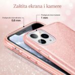 Torbica Crystal Dust za iPhone 14 6.7 Plus roze - Slika 3