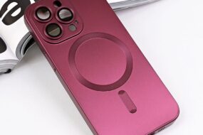 Torbica Magsafe Chrome za iPhone 13 Pro 6.1 bordo