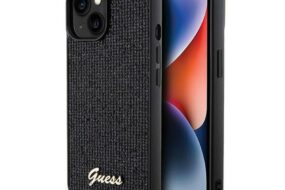 Torbica Guess Hc PU Disco Script Metal za iPhone 15 6.1 (GUHCP15SPMSDGSK)