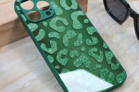 Torbica Shiny glass za iPhone 13 Pro Max 6.7 zelena