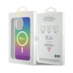 Torbica Guess Hc IML Magsafe Iridescent za iPhone 15 Pro 6.1 crna (GUHMP15LHITSK) - Slika 2