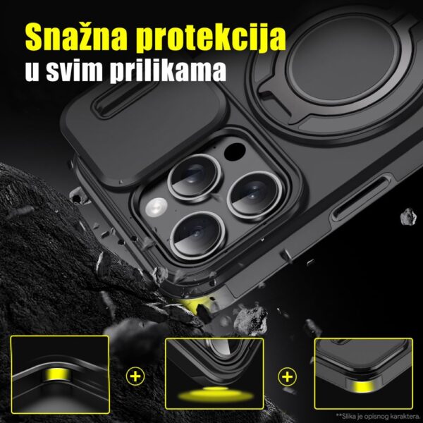 Torbica CamShield Ring stand za Samsung A366B/A566B Galaxy A36/A56 5G ljubicasta