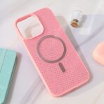 Torbica Magsafe Crystal Glow za iPhone 15 Pro Max 6.7 roze - Slika 2