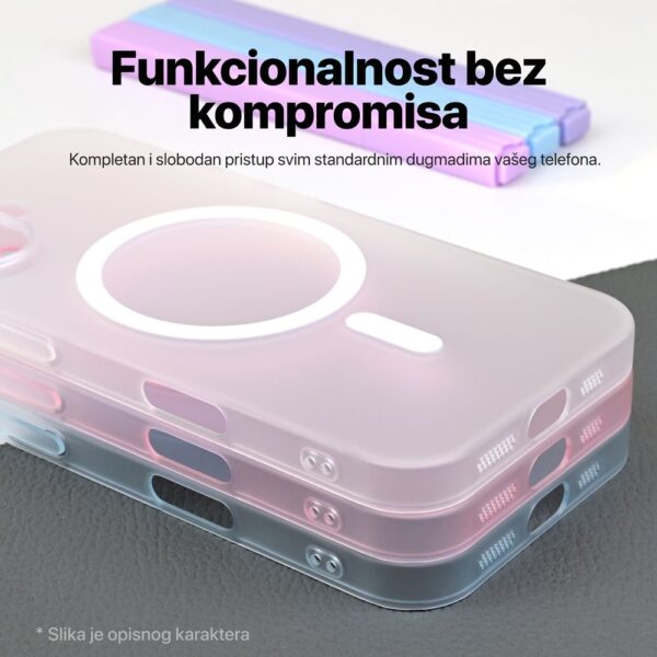 Torbica Magsafe Matte PC za Samsung S936B Galaxy S25 Plus bela
