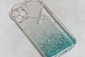 Torbica Heart Glitter za iPhone 12 Pro 6.1 mint