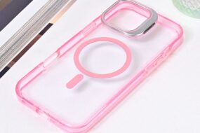 Torbica Magsafe transparent za iPhone 16 Pro Max 6.9 pink