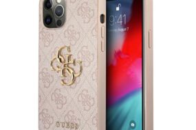 Torbica Guess Hc PC 4G Big Metal Logo za iPhone 12 Pro Max 6.7 pink (GUHCP12L4GMGPI)
