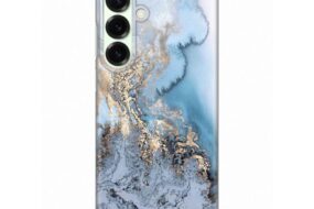 Torbica Silikonska Print za Samsung S936B Galaxy S25 Plus Blue Gold Marble