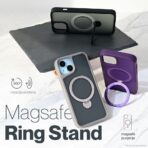 Torbica Magsafe Ring Stand za iPhone 14 6.1 ljubicasta