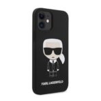 Torbica Karl Lagerfeld Hc Silicone Full Body Ikonic za iPhone 12 mini 5.4 crna (KLHCP12SSLFKBK) - Slika 4