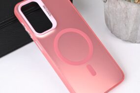 Torbica Magsafe Clear za Samsung A266B Galaxy A26 roze