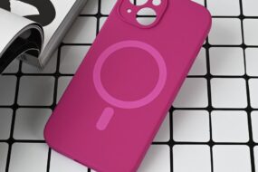 Torbica Magsafe Pure color za iPhone 15 6.1 tamno pink