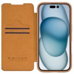 Torbica Nillkin Qin Prop za iPhone 16 Pro 6.3 braon - Slika 4