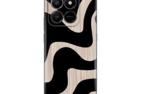 Torbica Silikonska Print Skin za Honor X7d 4G/400 Smart 5G Black Flow