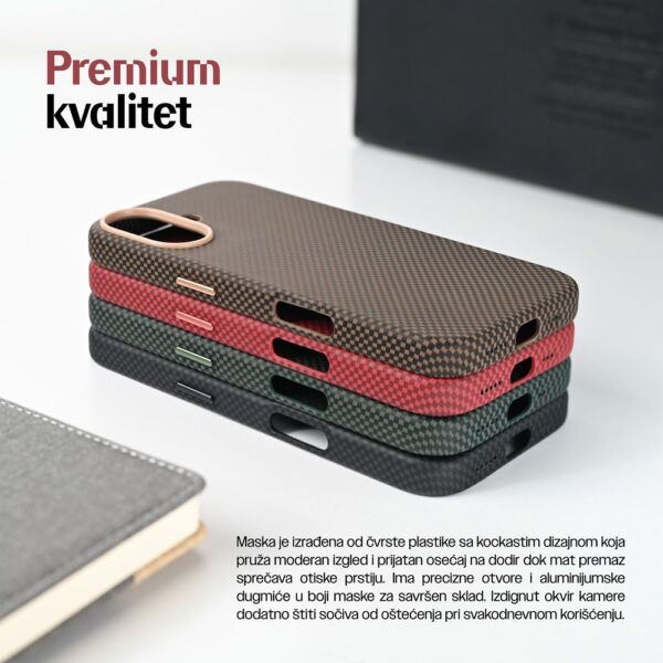 Torbica Magsafe Urban Cube za iPhone 15 6.1 braon