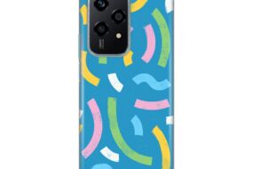 Torbica Silikonska Print za Honor 200 Lite Happy LinesÂ blue