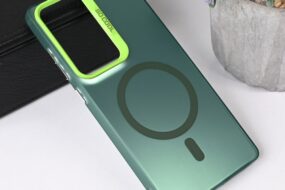 Torbica Magsafe Clear za Samsung S938B Galaxy S25 Ultra zelena