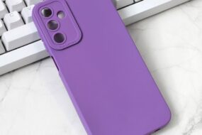 Torbica Silikon Pro Camera za Samsung A156B Galaxy A15 5G ljubicasta