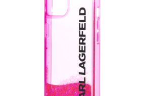 Torbica Karl Lagerfeld Hc Liquid Glitter Elong za iPhone 11 6.1 pink ( KLHCN61LCKVF)