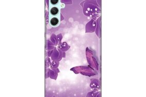 Torbica Silikonska Print za Samsung A346B Galaxy A34 5G Butterfly And Flowers