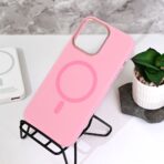 Torbica Magsafe Matte Color iPhone 15 Pro Max 6.7 roze - Slika 3