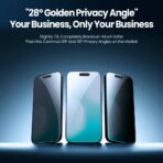 Zastitno staklo Tempered glass Nillkin Guardian Privacy za iPhone 17 Pro Max 6.9 (sa kalupom) - Slika 5