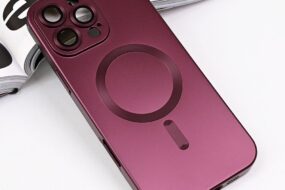 Torbica Magsafe Chrome za iPhone 16 Pro Max 6.9 bordo