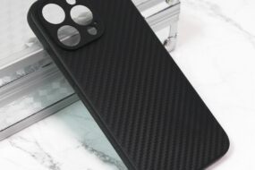 Torbica Carbon fiber za iPhone 15 Pro Max 6.7 crna