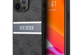 Torbica Guess Stripe za iPhone 13 Pro 6.1 siva (GUHCP13L4GDGR)