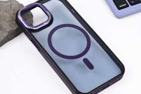 Torbica Magsafe Trendy za iPhone 14 6.1 ljubicasta