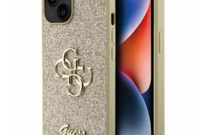 Torbica Guess Hc Fixed Glitter 4G Big Metal Logo za iPhone 15 6.1 zlatna (GUHCP15SHG4SGD)
