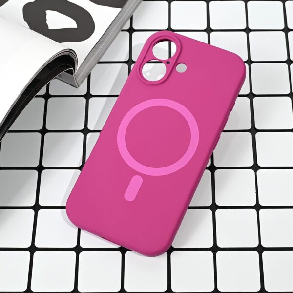 Torbica Magsafe Pure color za iPhone 17 6.3 tamno pink