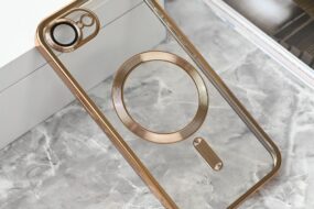 Torbica Magsafe Lux za iPhone 16E  zlatna
