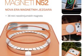 Torbica Magsafe Matte Line za Xiaomi Redmi Note 15 5G crna