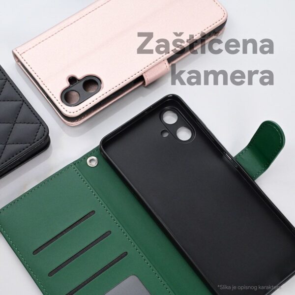 Torbica Wallet Romb za Samsung A055F Galaxy A05 zelena