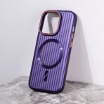 Torbica Magsafe Stripe za iPhone 14 Pro 6.1 ljubicasta