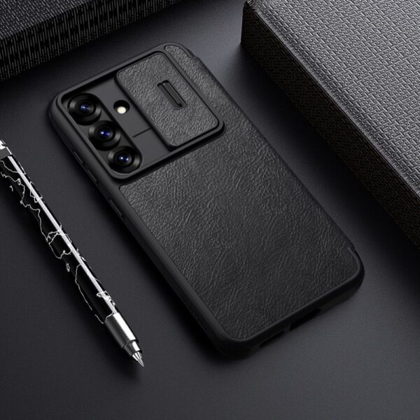 Torbica Nillkin Qin Pro Leather za Samsung S936B Galaxy S25 Plus crna