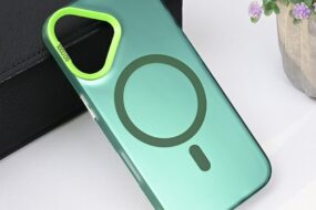 Torbica Magsafe Clear za iPhone 16 6.1 zelena