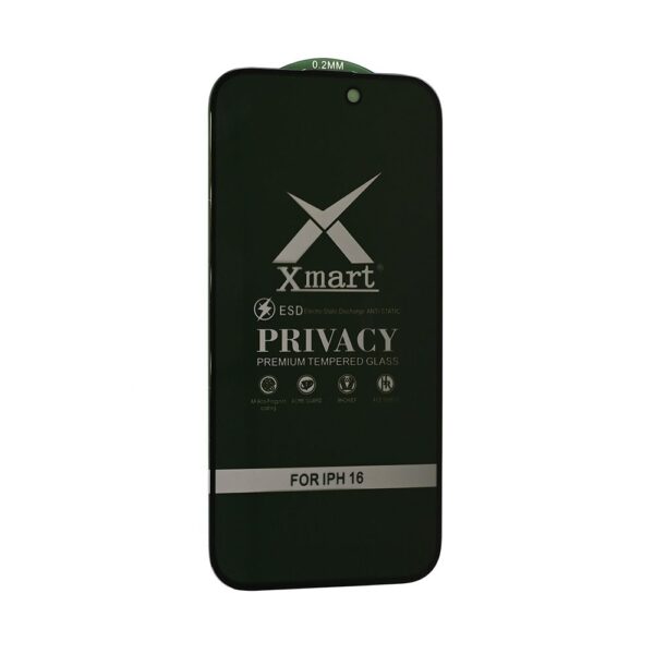 Zastitno staklo Tempered glass X mart 9D Privacy za iPhone 16 6.1