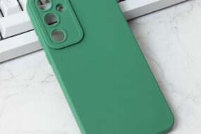 Torbica Silikon Pro Camera za Samsung A556B Galaxy A55 5G zelena