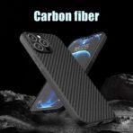Torbica Carbon fiber za iPhone 17 Pro/18 Pro 6.3 crna - Slika 5