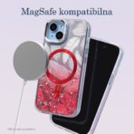 Torbica Magsafe Glitter za iPhone 15 Pro Max 6.7 crvena - Slika 5