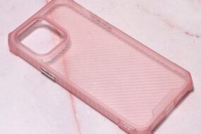 Torbica Carbon Crystal za iPhone 14 Pro Max 6.7 pink