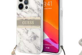 Torbica Guess Marble Strap za iPhone 13 Pro 6.1 siva (GUHCP13LKMABGR)