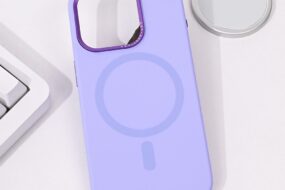 Torbica Magsafe Pure Plus za iPhone 15 Pro 6.1 ljubicasta
